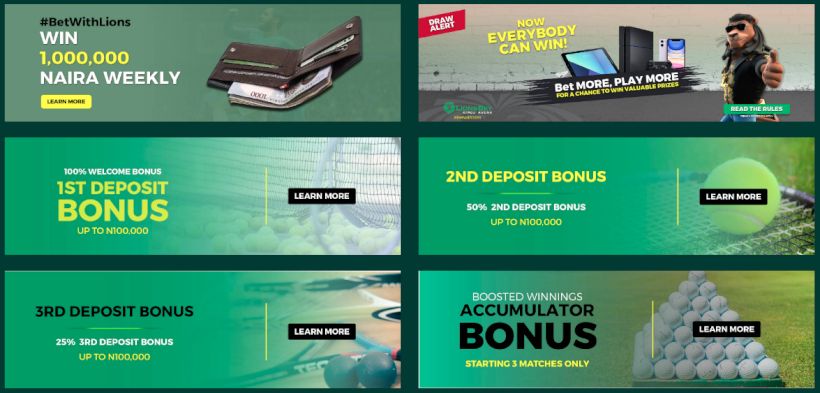 LionsBet promotions